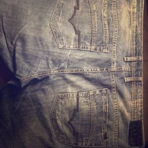 A pair of Buffalo David Bitton jeans